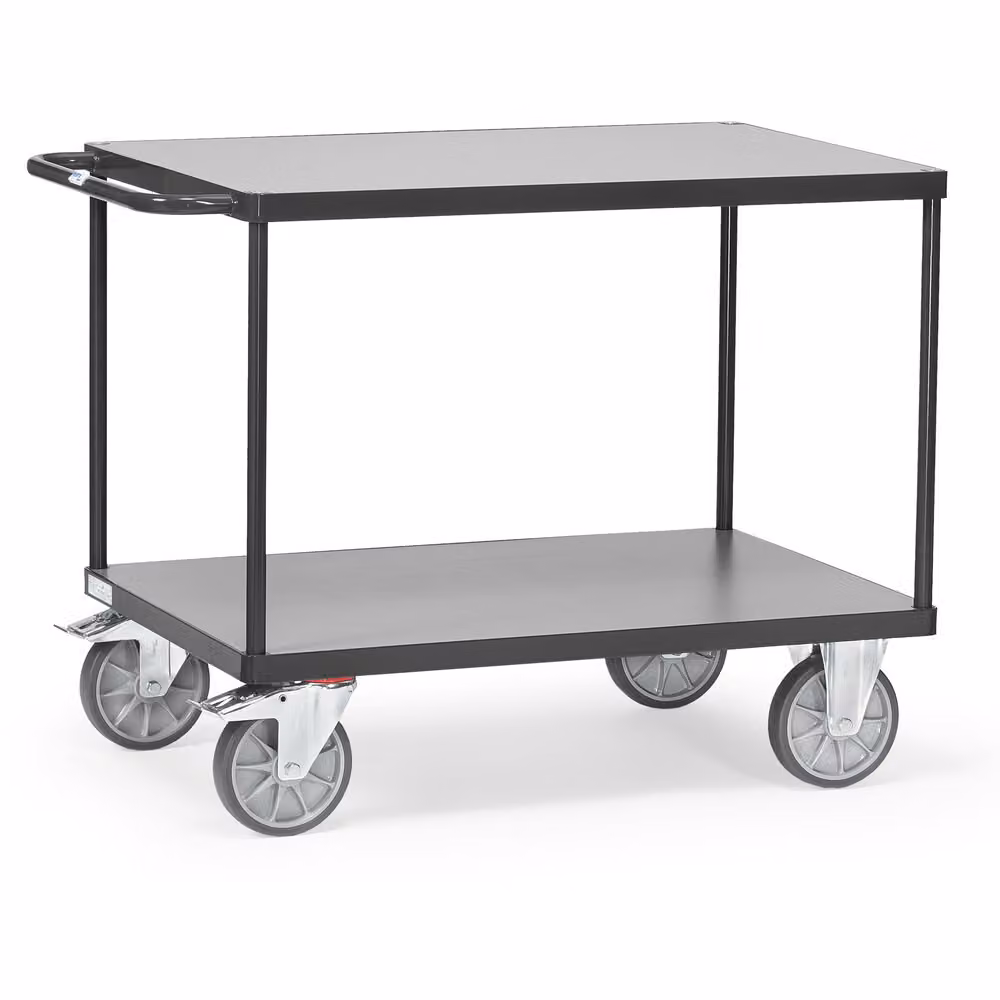 Attrezzatura di trasporto Fetra Carrello da tavolo 2402/7016 Piano di carico 1.000 x 700 mm, 2402/7016
