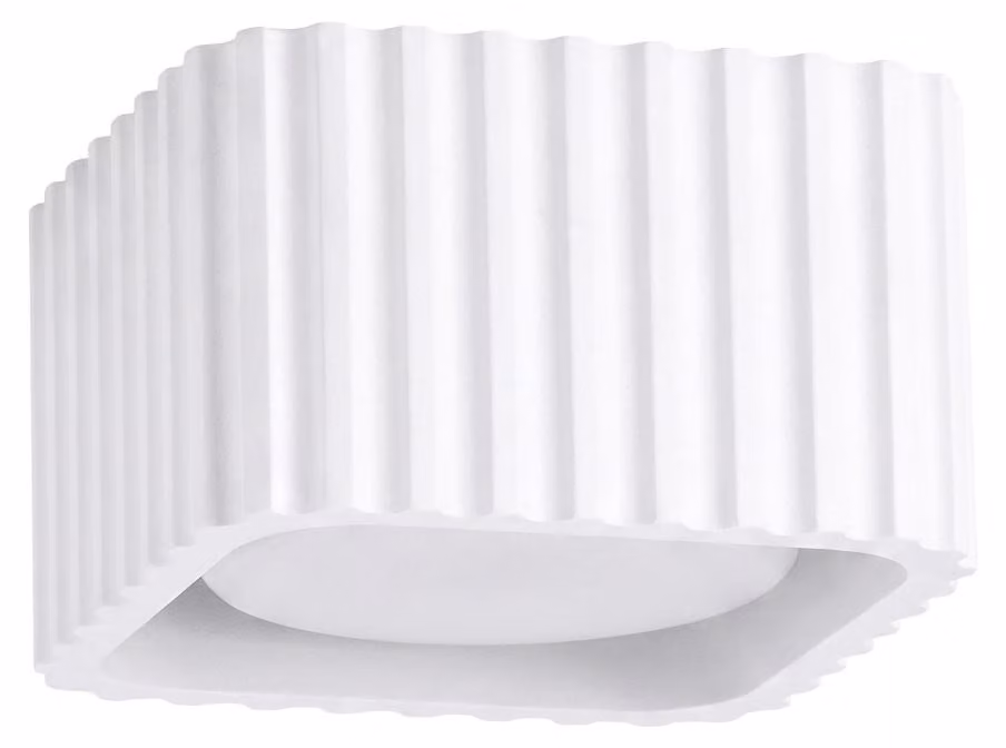 Plafoniera RIFF 1 bianca Gx53 1xGx53 10W alluminio 6x10x10cm Sollux Lighting
