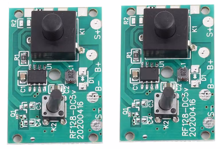 Modulo controller solare, 400mA, 2 pezzi, 1,2V, 8 modalità, interruttore