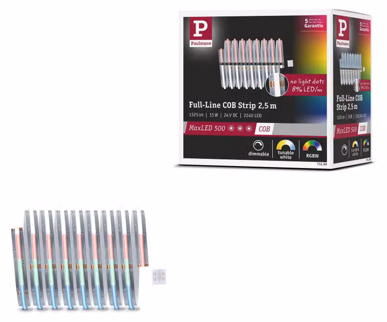 Paulmann MaxLED 500: Striscia LED RGBW, singola