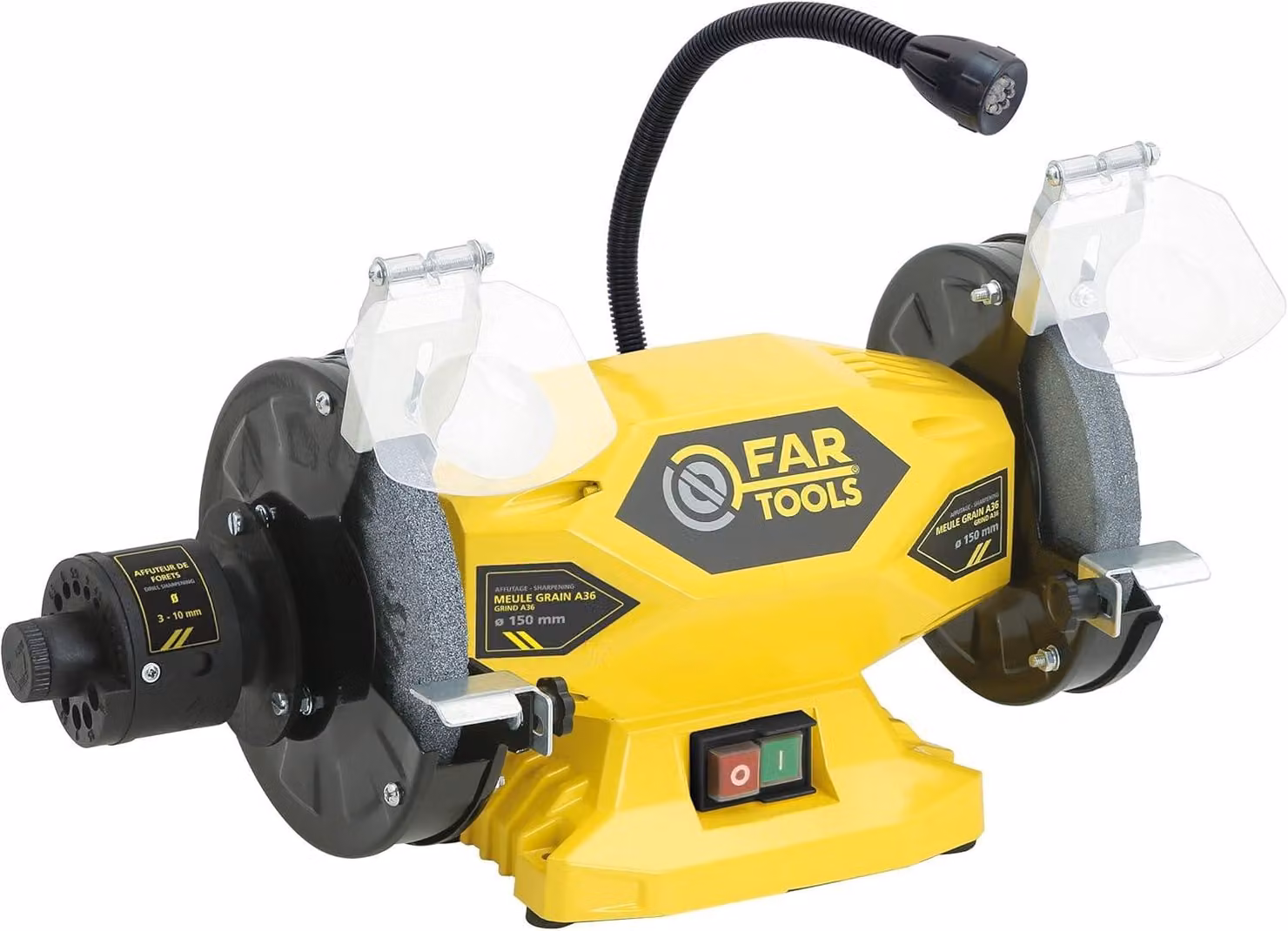 110250: Levigatrice, 400 W, diametro 150 mm, diametro 2150, colore giallo