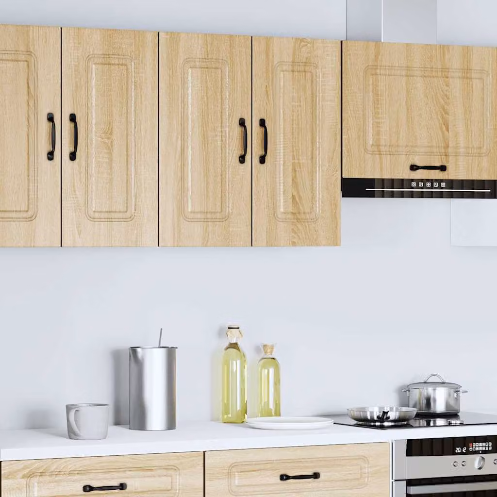 Pensile da cucina moderno vidaXL Kalmar Rovere Sonoma marrone in legno e MDF L: 60 cm, H: 31 cm, P: 20 cm