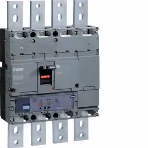 Interruttore automatico, modello h1000, 4 poli, 50 kA, 800 A, regolazione elettronica, LSI