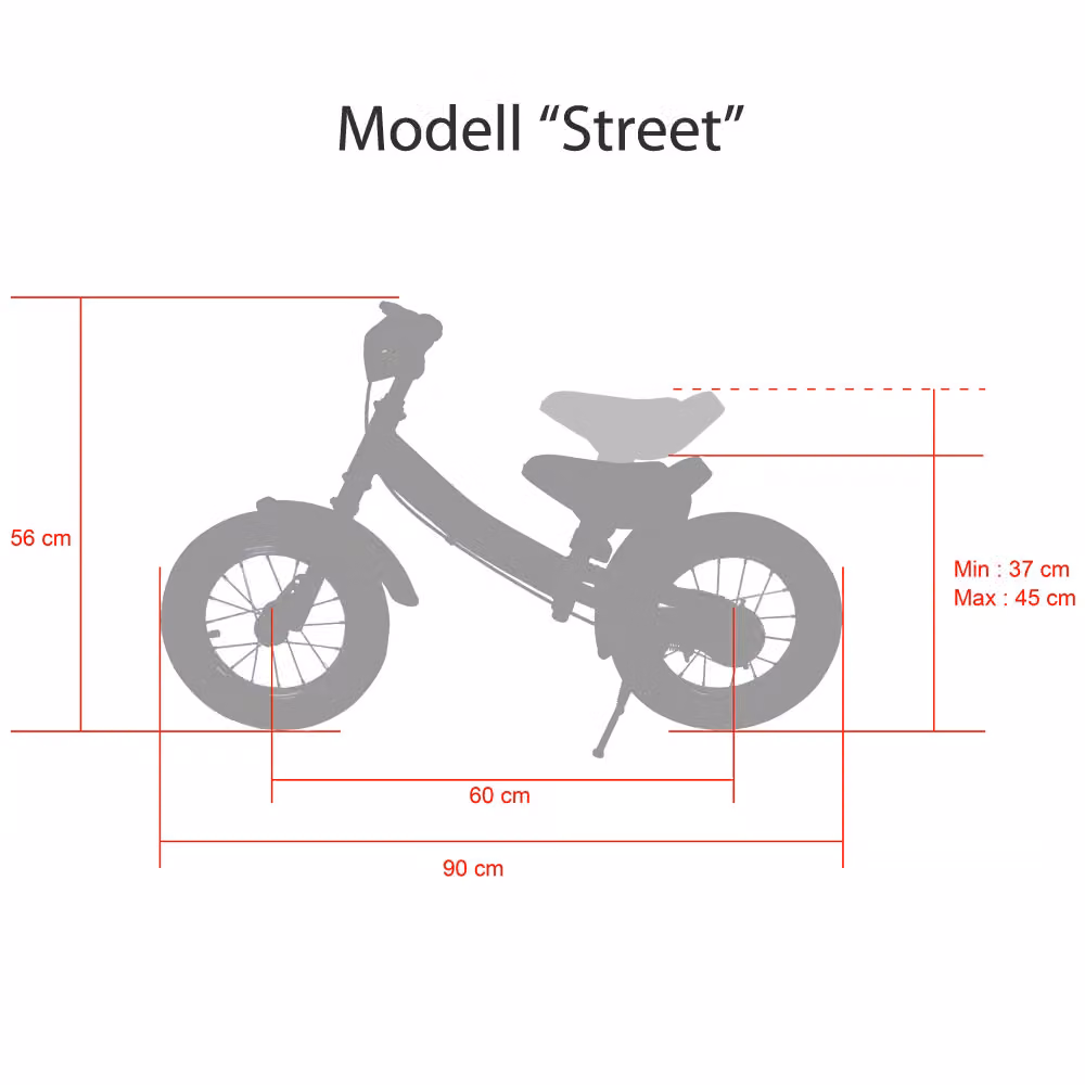 Camminabici Street Pirata Spielwerk nera in metallo con altezza regolabile – 3
