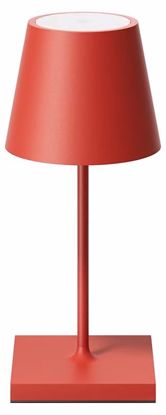 Sigor lampada da tavolo ricaricabile NUINDIE USB-C Mini 250 mm rosso fuoco