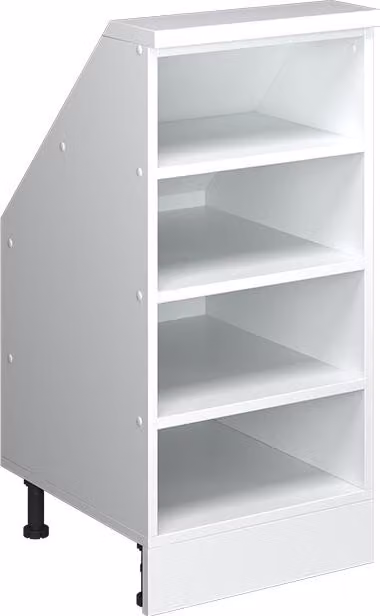 Mobile cucina sottotetto Vicco R-Line Bianco 40 cm con 4 scomparti, Model 58284