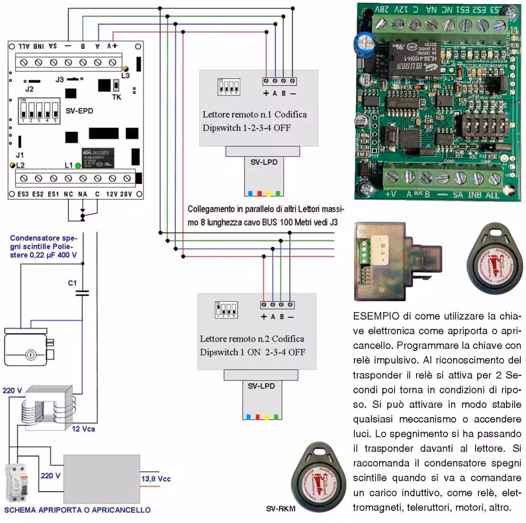 Sensore per porte e finestre Securvera cablato multicolore – 2