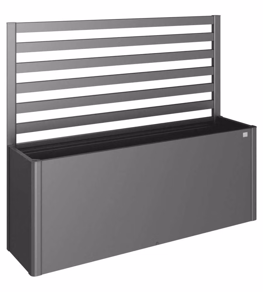 Biohort Sostegno per Piante Graticcio Metallo Grigio Scuro 2 m 91 cm