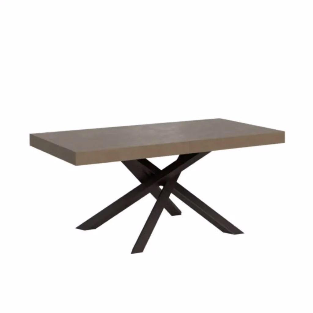 Tavolo allungabile Volantis Itamoby colore tortora con gambe antracite L: 180/284 cm, P: 90 cm – 2