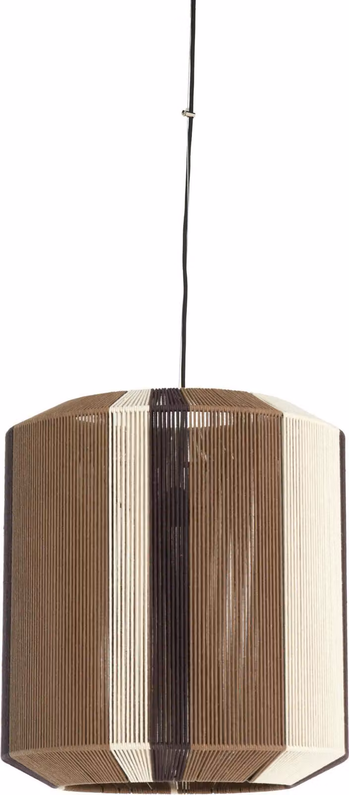 Lampada a sospensione - marrone - Kozana - tessile - E27 - 2982883 - Light & Living