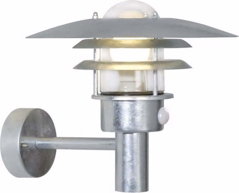 Nordlux applique con sensore Lønstrup 32, zincato