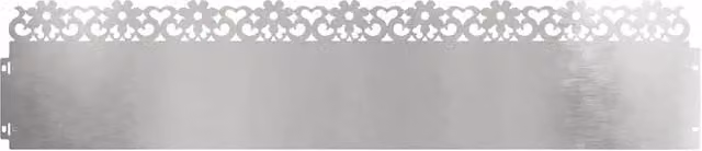 Bordure per prato 30 pz Argento 103 x 0,05 x 22 cm CFW3178557