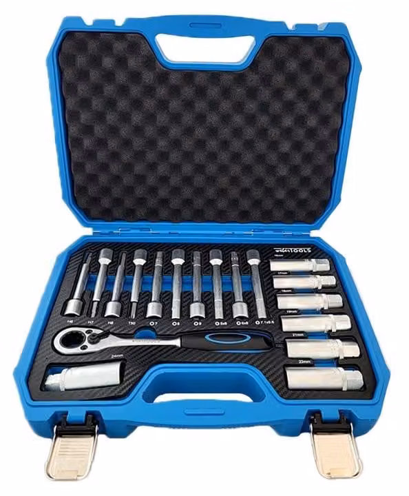 WT-2160 Set di utensili universali per ammortizzatori, 18 pezzi.