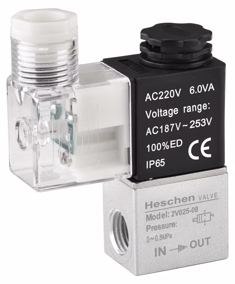 Elettrovalvola pneumatica magnetica 2V025-08, 220VAC