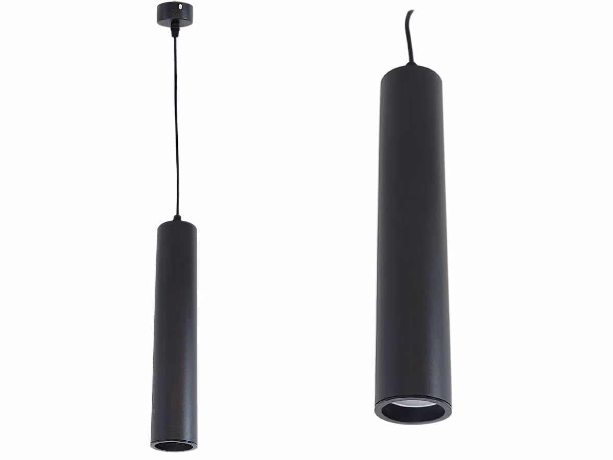 Lampada a sospensione a soffitto Tuba LED sopra il tavolo Sporgenza GU10