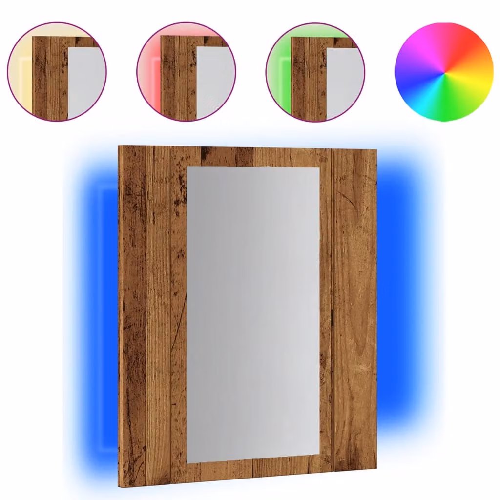 Mobile da Bagno Legno Antico 40x12x45cm in Legno Multistrato