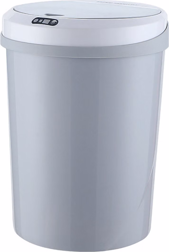 12L Cestino automatico intelligente con sensore automatico per cucina, bagno, soggiorno, ufficio - Grigio