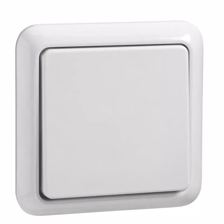 Interruttore universale da incasso IP44 bianco puro - Interruttore da incasso bianco 221604