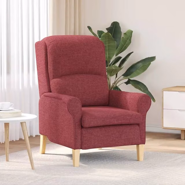 Divano Sedia-Poltrona Rosso vino Tessuto 334685