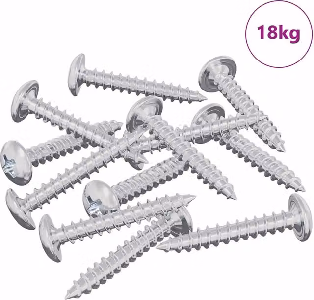 Viti per legno autoperforanti in acciaio inossidabile argento CFW8963354 con testa Phillips