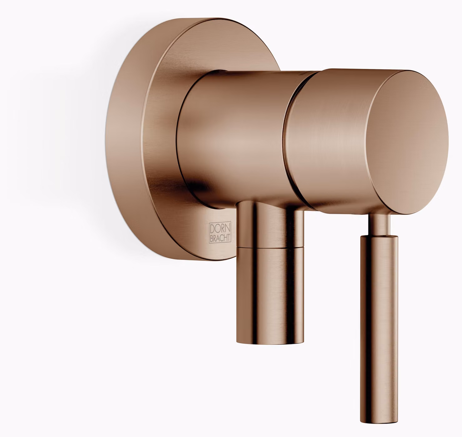 Dornbracht mitigeur monocommandé encastré avec plaques de recouvrement D. 80mm, avec raccord de douche intégré, 36046660-42, 36046660-42