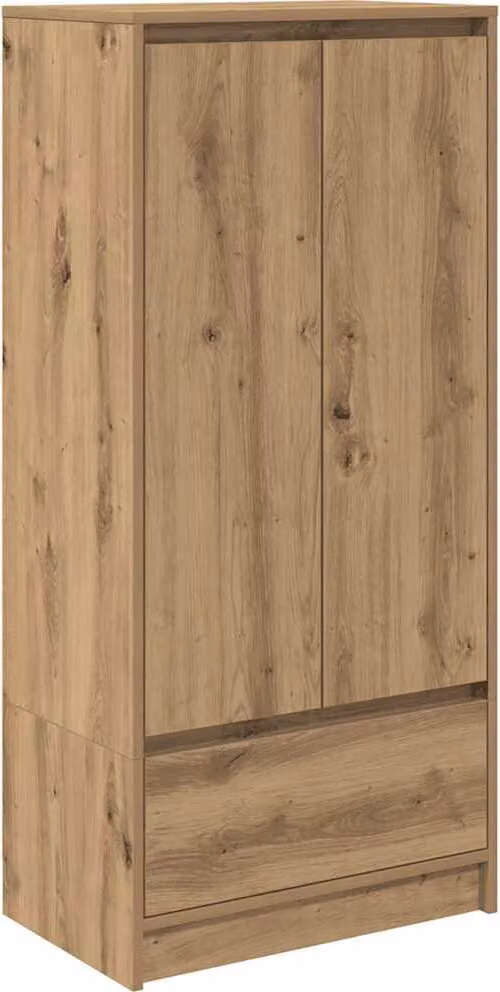 Armadio con Cassetto Rovere Artigianale 55,5x34x119,5 cm