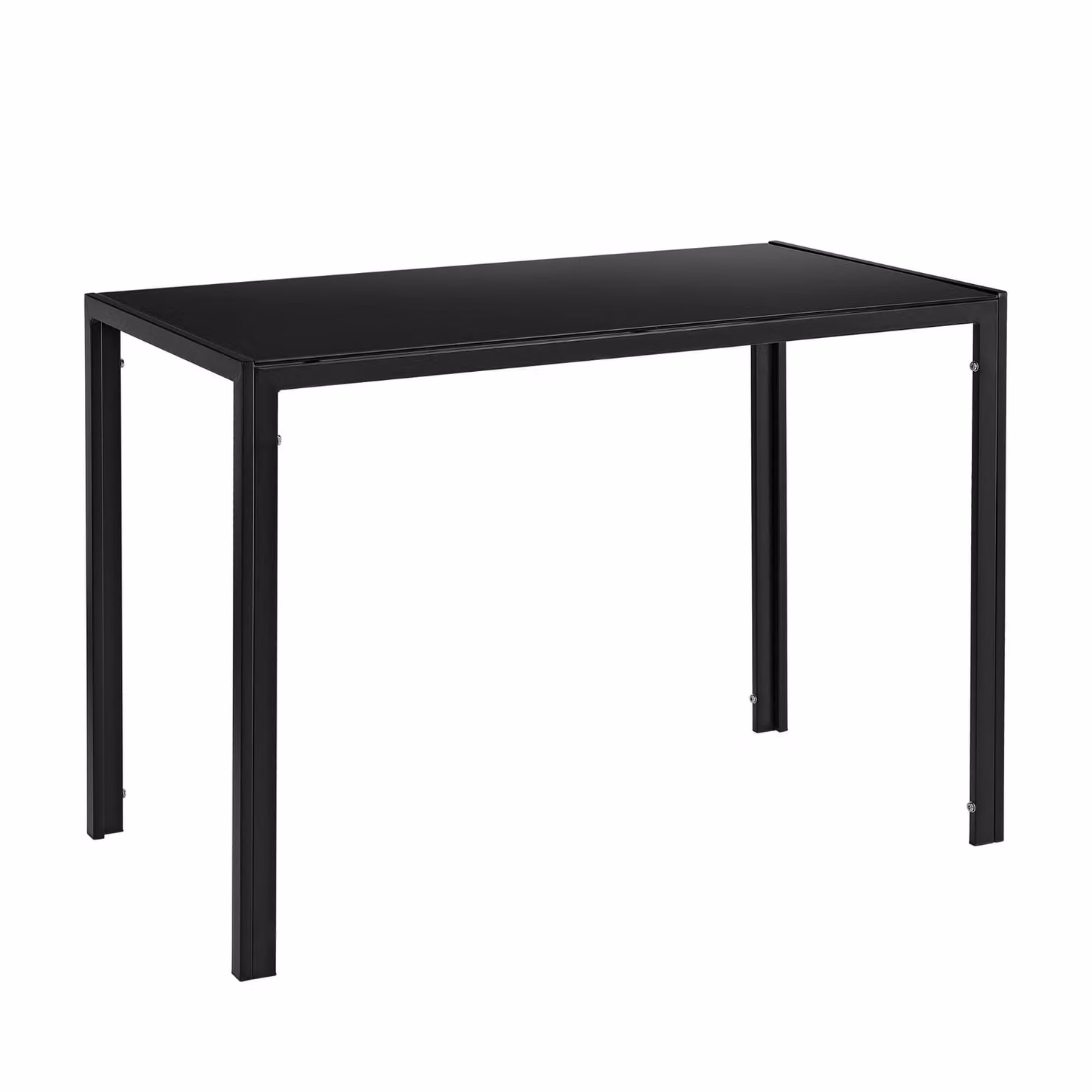 In And OutdoorMatch Tavolo da pranzo Annabelle - Vetro temperato - 8 mm - 105 x 60 x 75 cm - Nero - Look