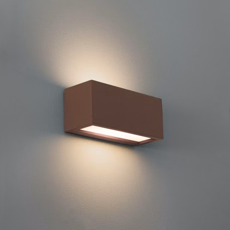 CENTURY Lampada da esterno REVERSO E27 in acciaio Corten IP65