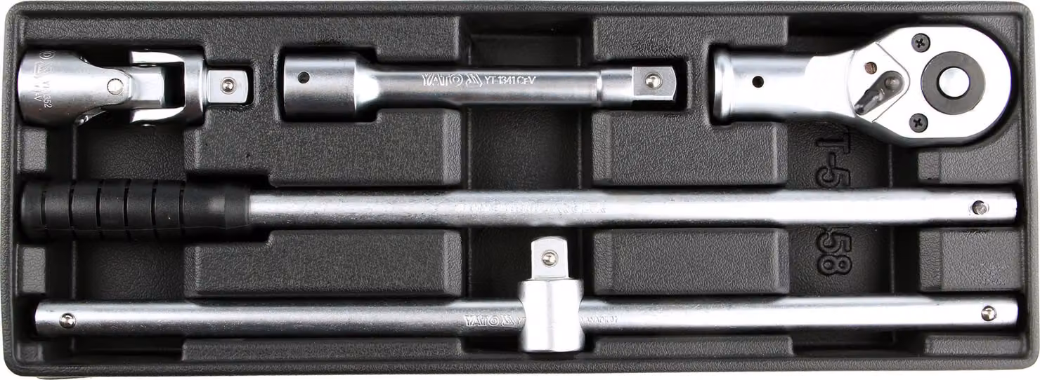 Inserto a bussola - set di cricchetti e regolatori, 3/4", 4 pz