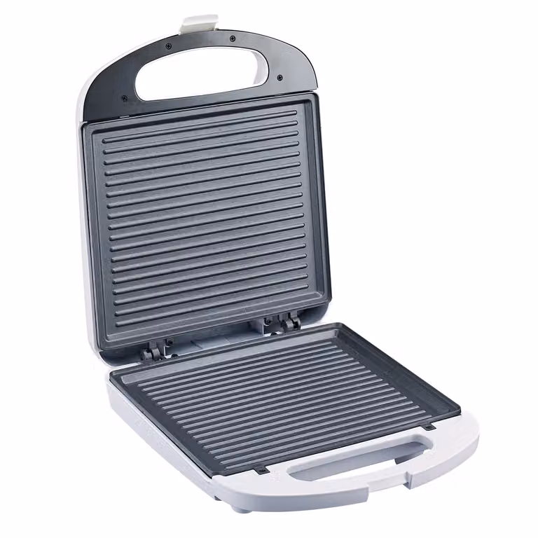 Dictrolux Tostiera Elettrica Bianca da 1200 Watt in Metallo e Alluminio