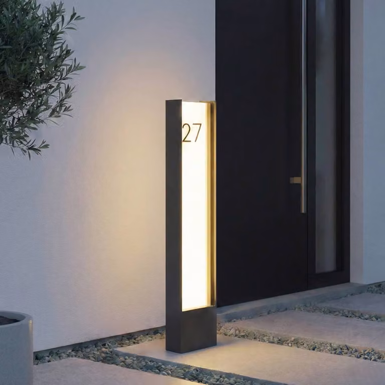 Lampioncino da giardino Selqa Lindby, Nero, Metallo, Moderno, Lampada LED da esterni