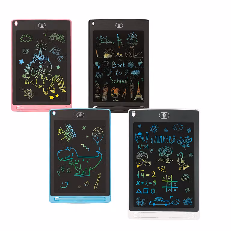 TU GIOCHI Rainbow Pad Lavagnetta Magica LCD 10 Pollici Multicolore con Penna per Disegnare e Colorare per Bambini dai 3 Anni in su