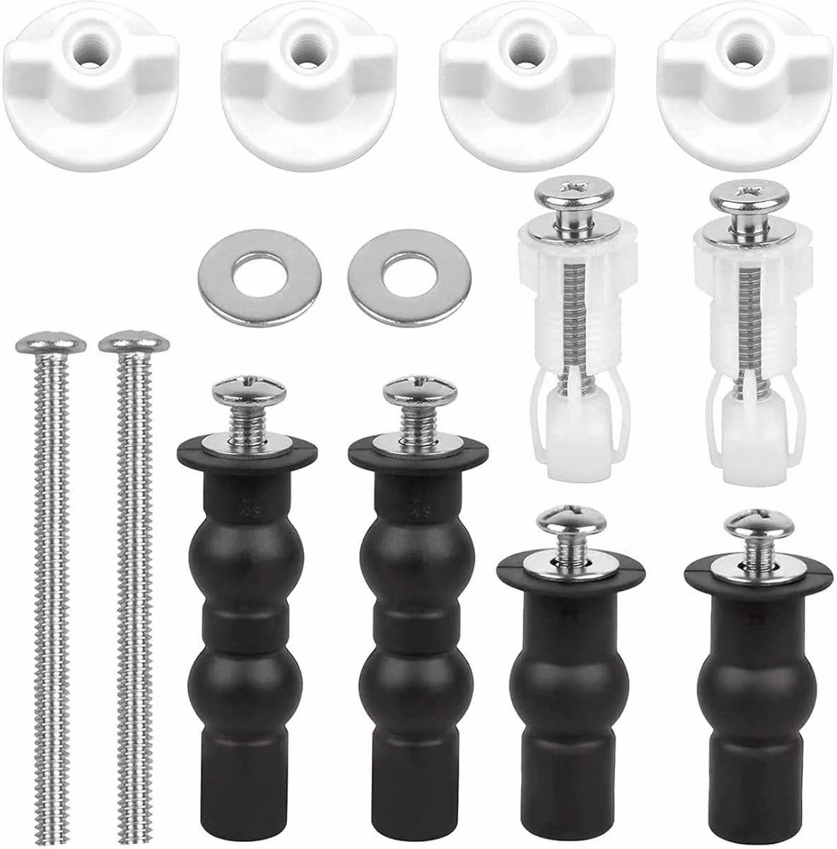 Set di riparazione per sedili WC con 14 viti
