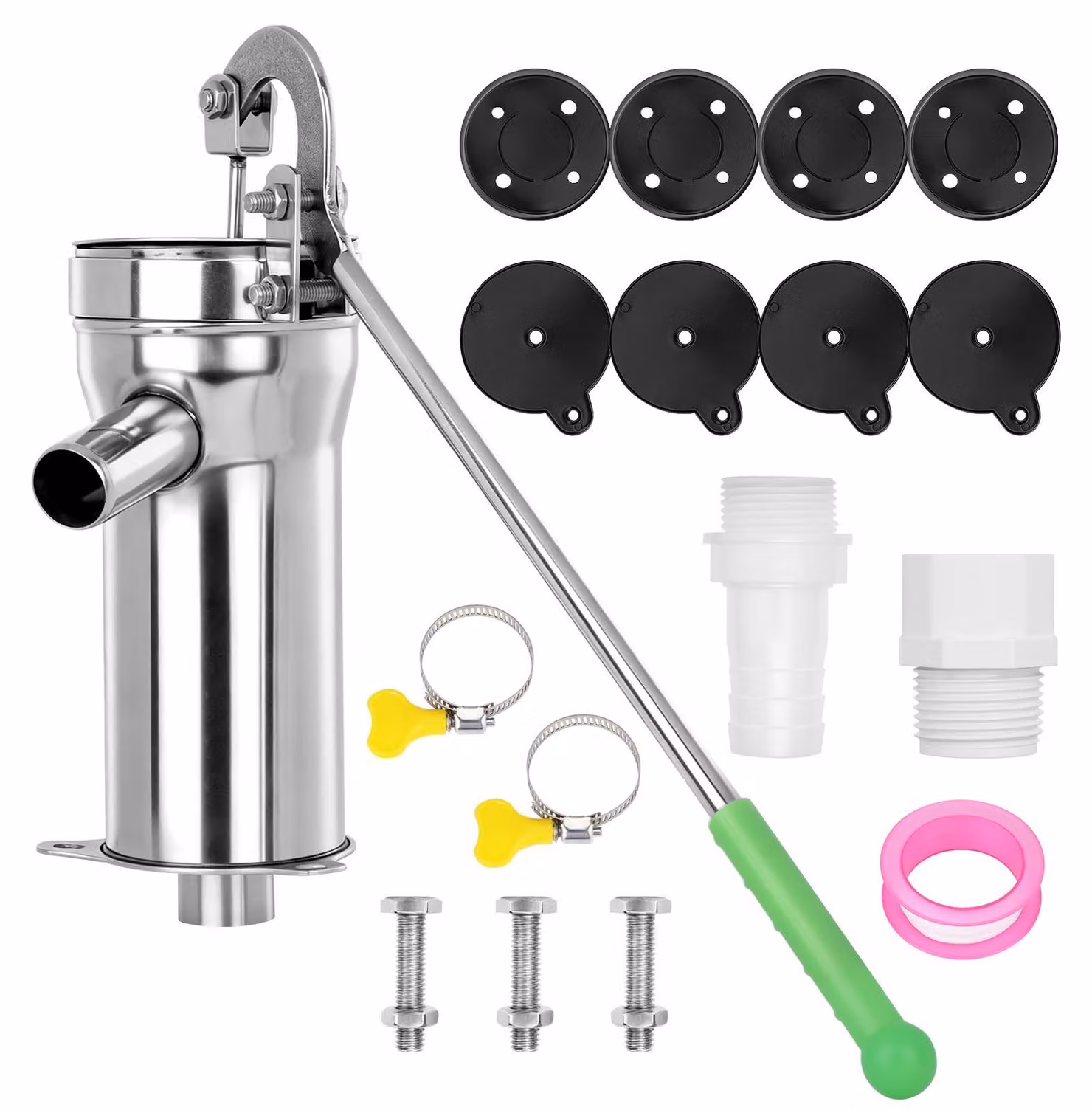Pompa a mano in acciaio inossidabile, set completo, 1 pezzo