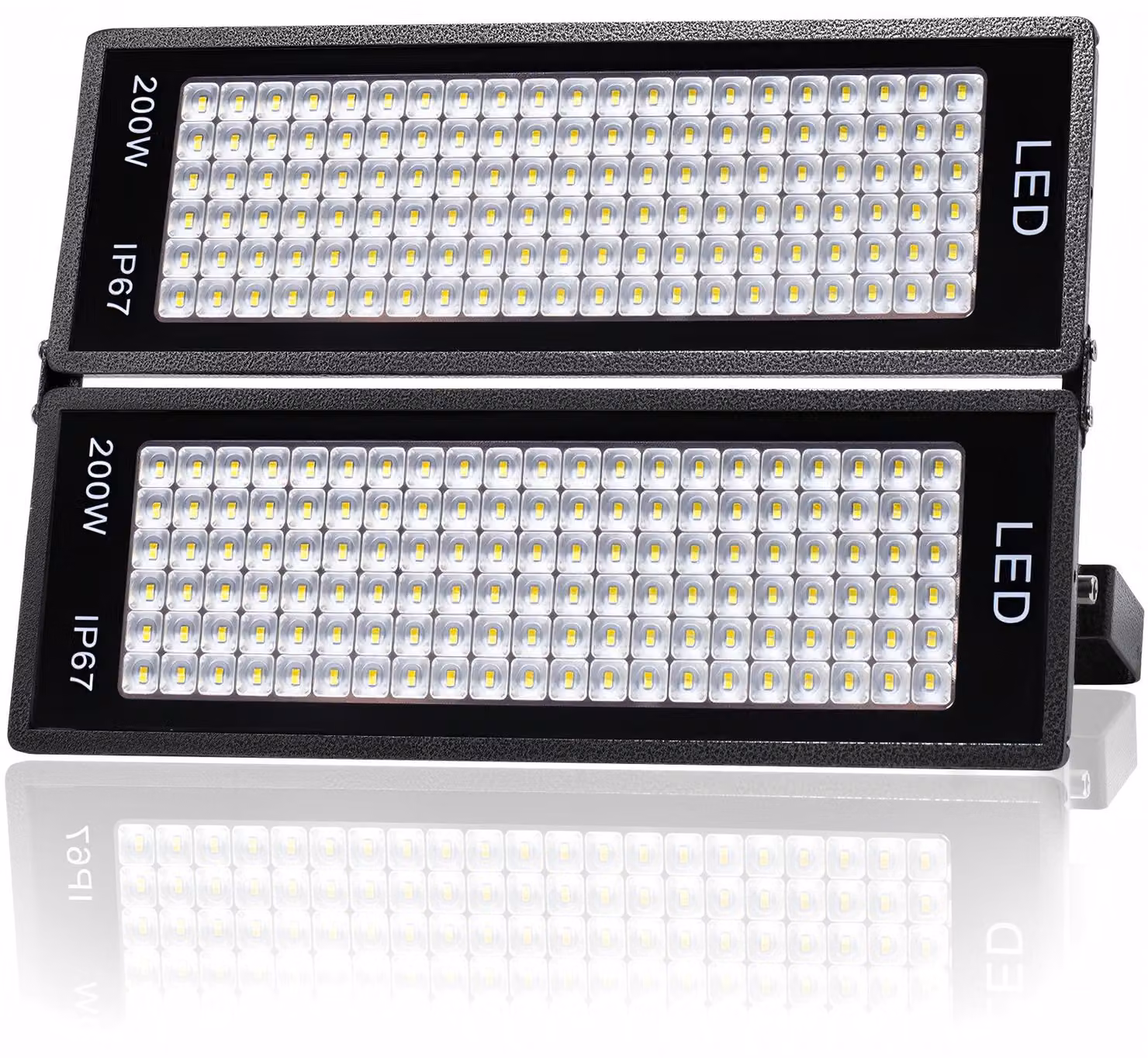 Faretto LED da esterno, 400 W, 46000 lm, 7000 K, grado di protezione IP67, angolo di illuminazione 120°, alluminio, luce bianca fredda