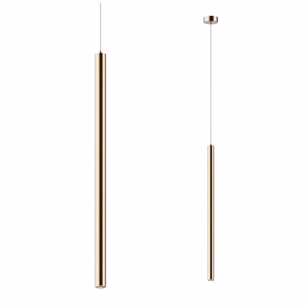 Plafoniera Luce a sospensione Luce per interni Tuba oro Zuma Line Loya P0461-01A-F7F7