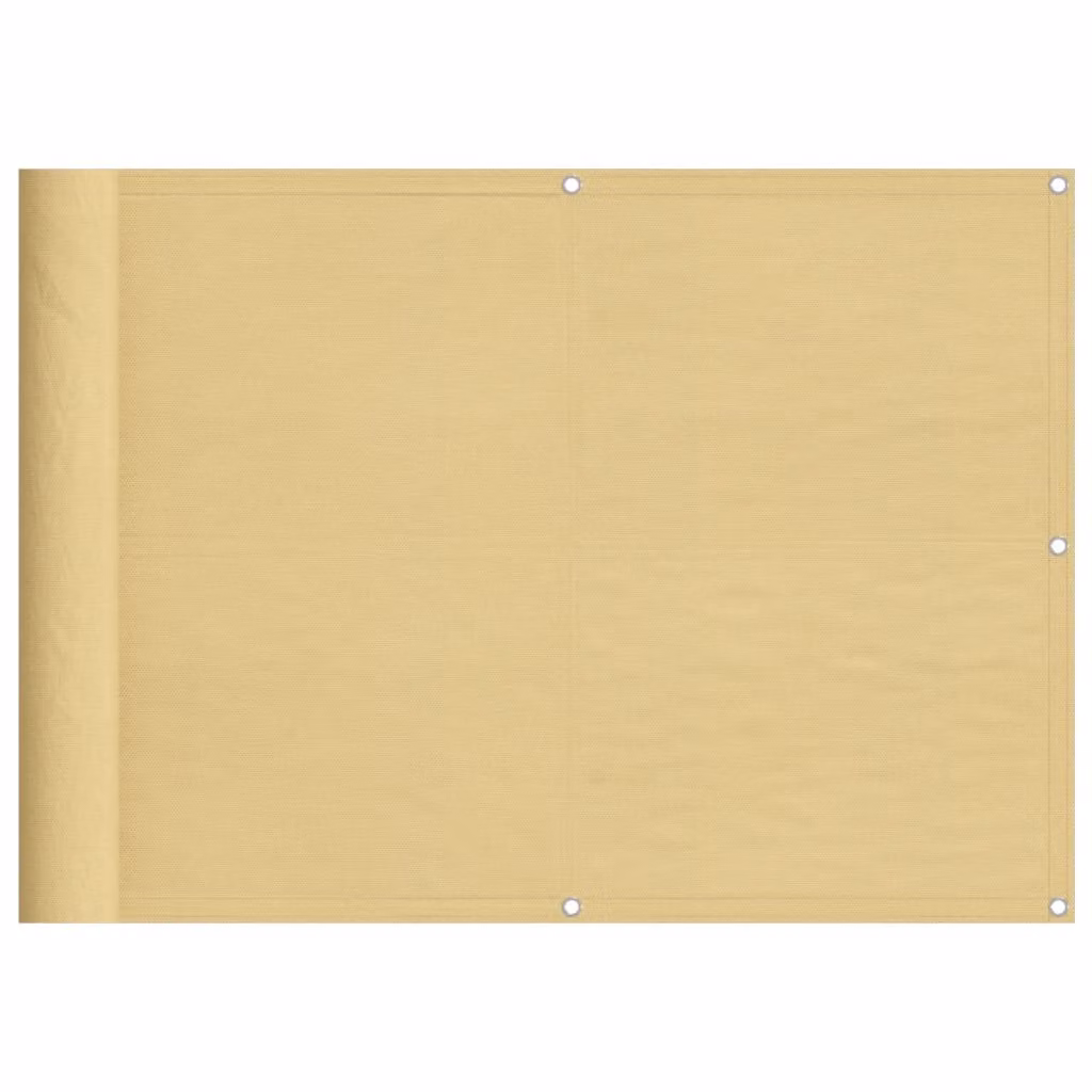 Paravento da Balcone Sabbia 75x500 cm 100% Poliestere Oxford