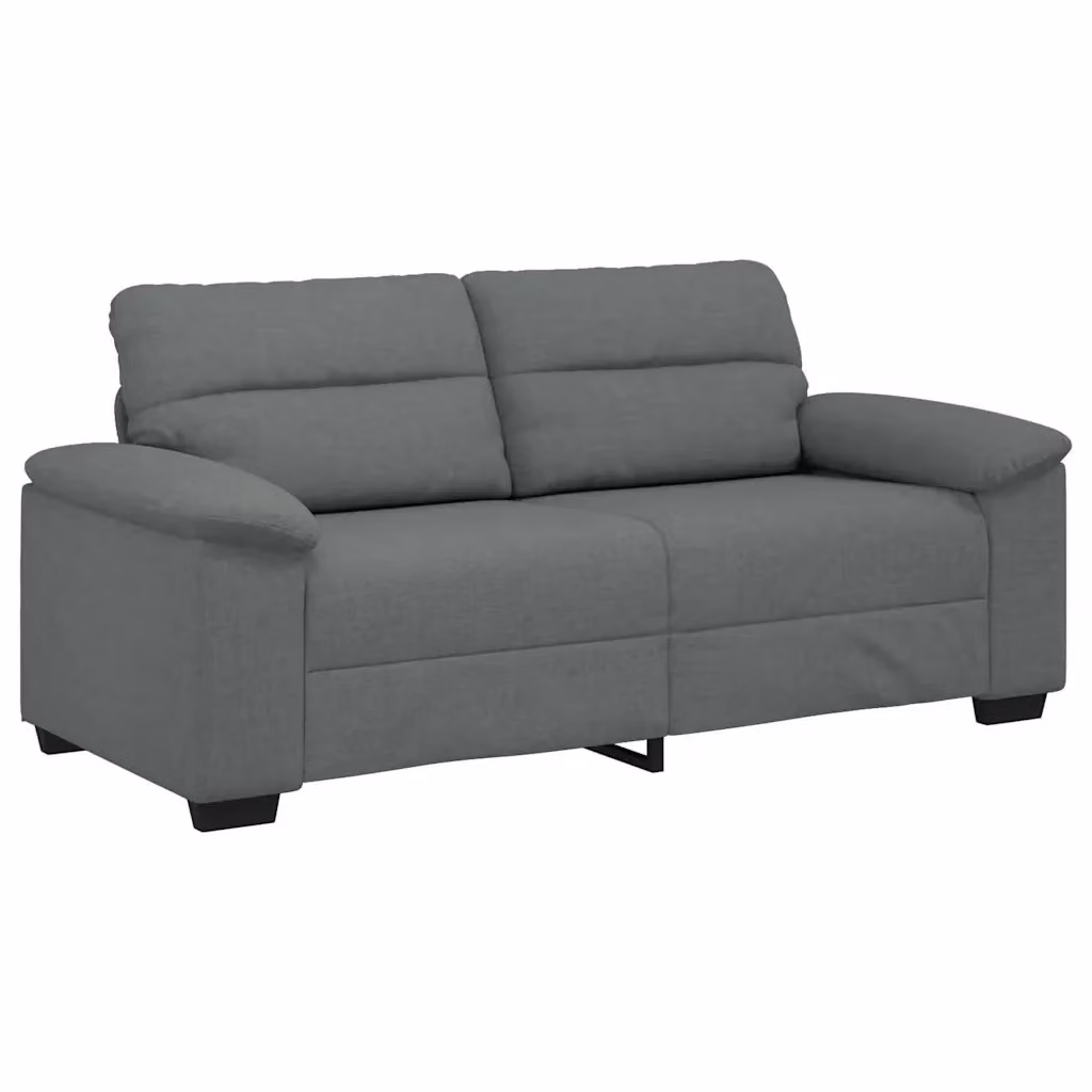 Divano Moderno a 2 Posti vidaXL in Tessuto Grigio con Cuscini Inclusi L: 180 cm, P: 81 cm, H: 84 cm – 2