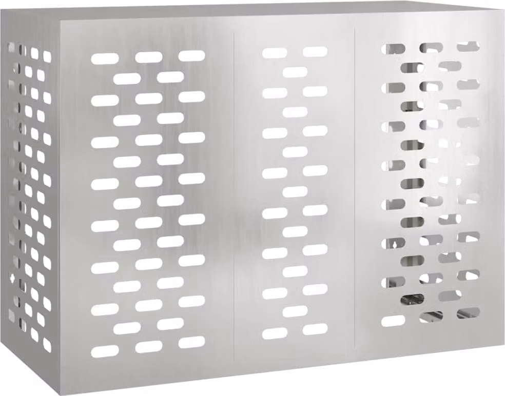 Copertura per condizionatore d'aria Argento 110 x 50 x 80 cm