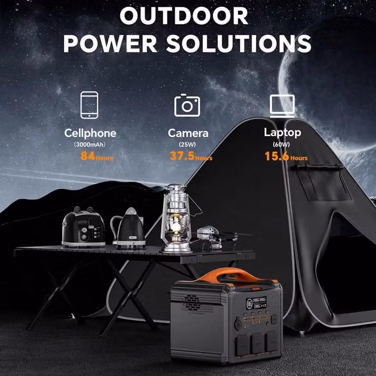 Centralina portatile da 1200W - 1102,5Wh con batteria LiFeMnPo4