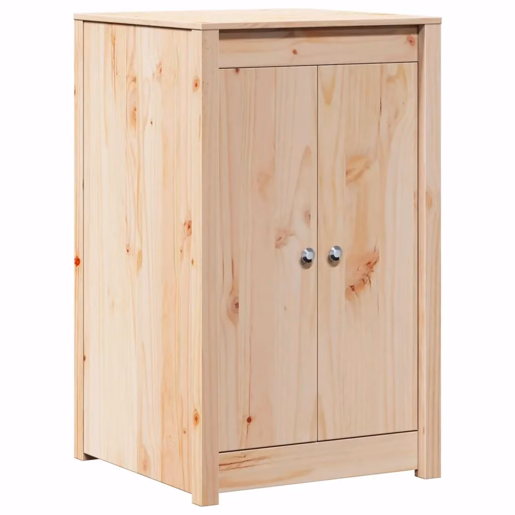 Mobile da giardino moderno vidaXL in legno e metallo con ante a battente, colore marrone e beige, L/P/H: 92 x 55 x 55 cm – 2