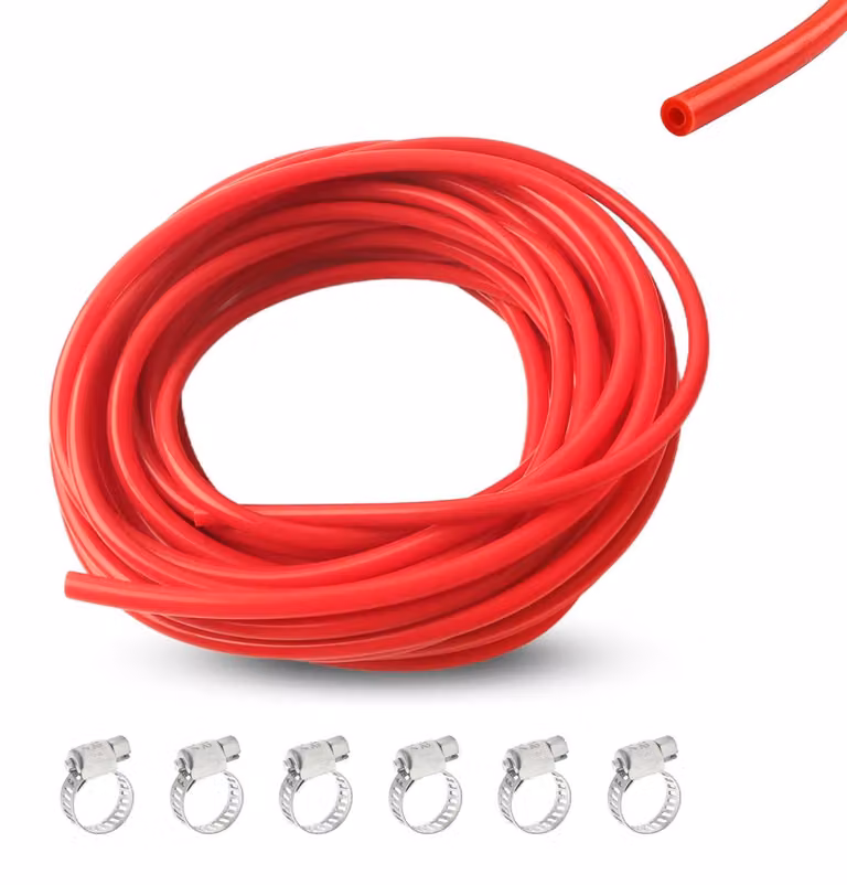 Tubo in silicone sottovuoto di alta qualità, lunghezza 6 metri, completo di fascette