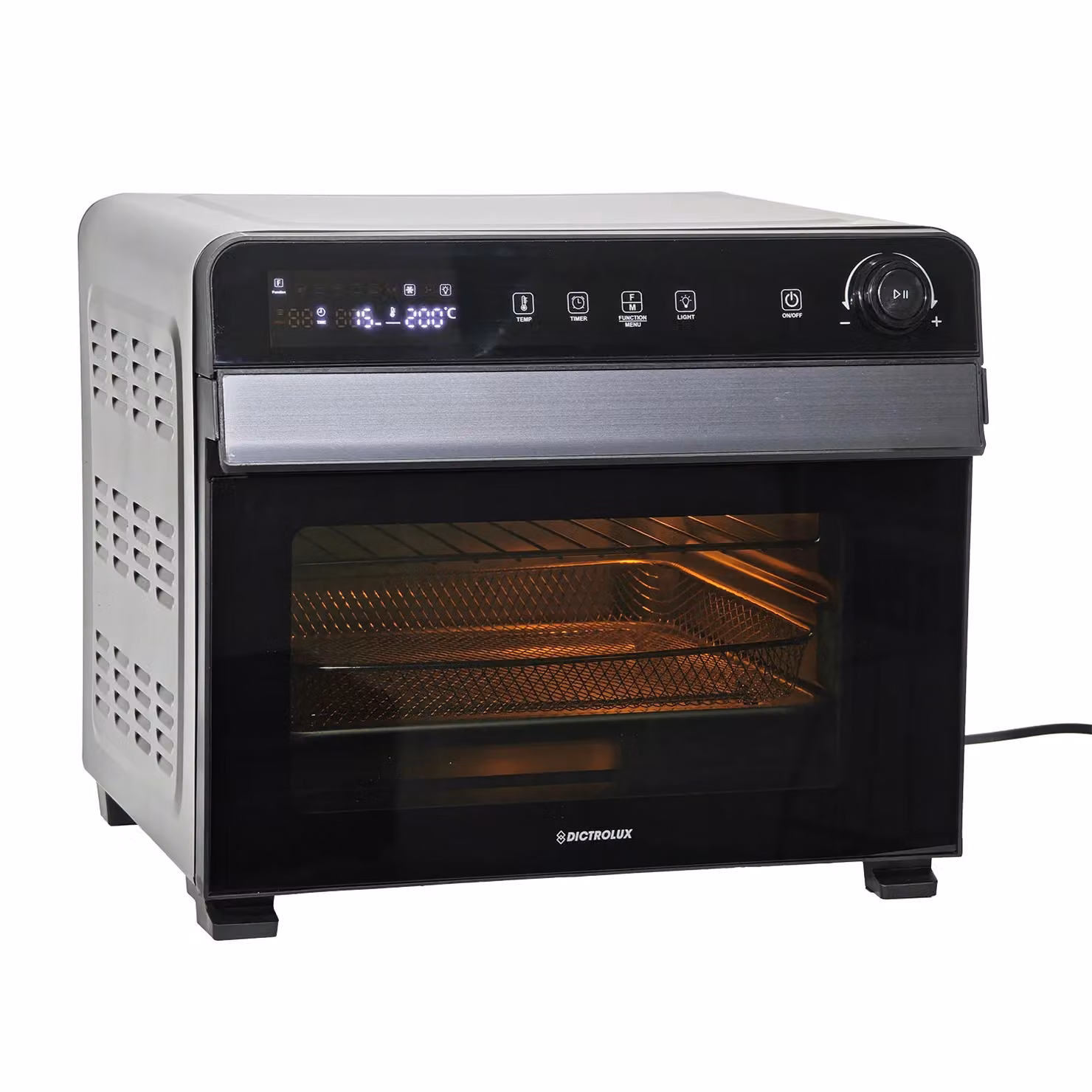 Forno Ventilato Combi 3 in 1 DICTROLUX da 22 Litri, 1500 Watt con Funzione Hot Air e Timer, L/P/H: 46 x 41 x 38 cm – 1