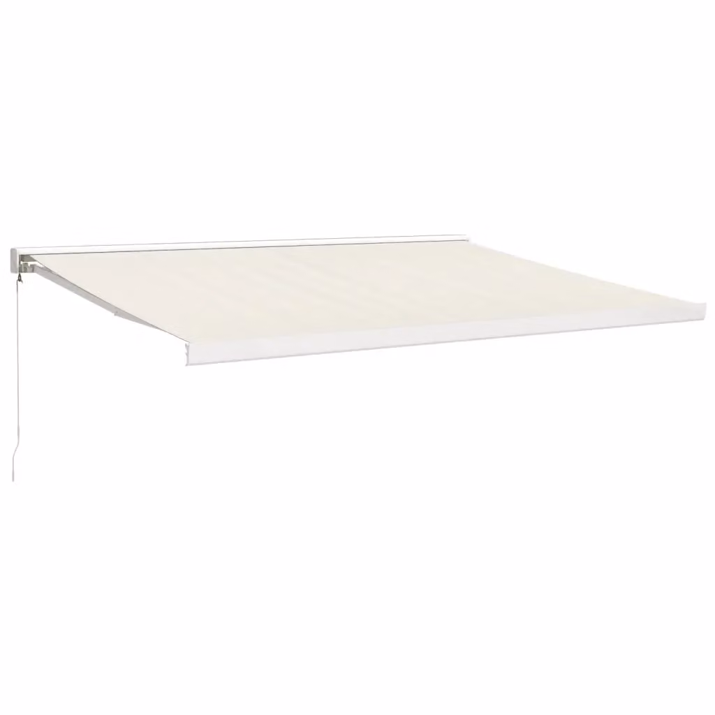 Tenda da sole retrattile vidaxl in alluminio e poliestere beige L: 400 cm, P: 300 cm – 2
