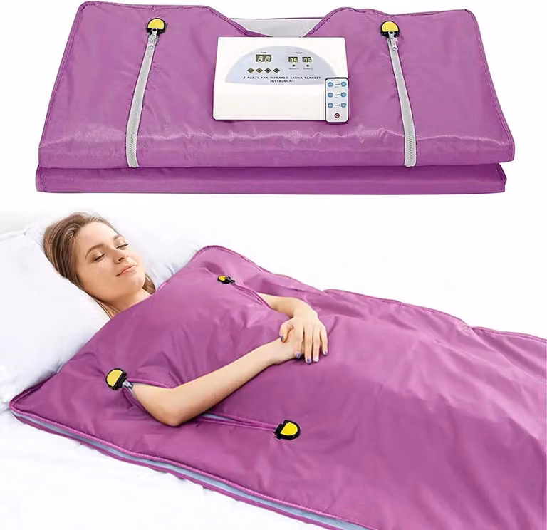 Coperta per sauna domestica, temperatura regolabile, materiali ecologici, 220 V Viola
