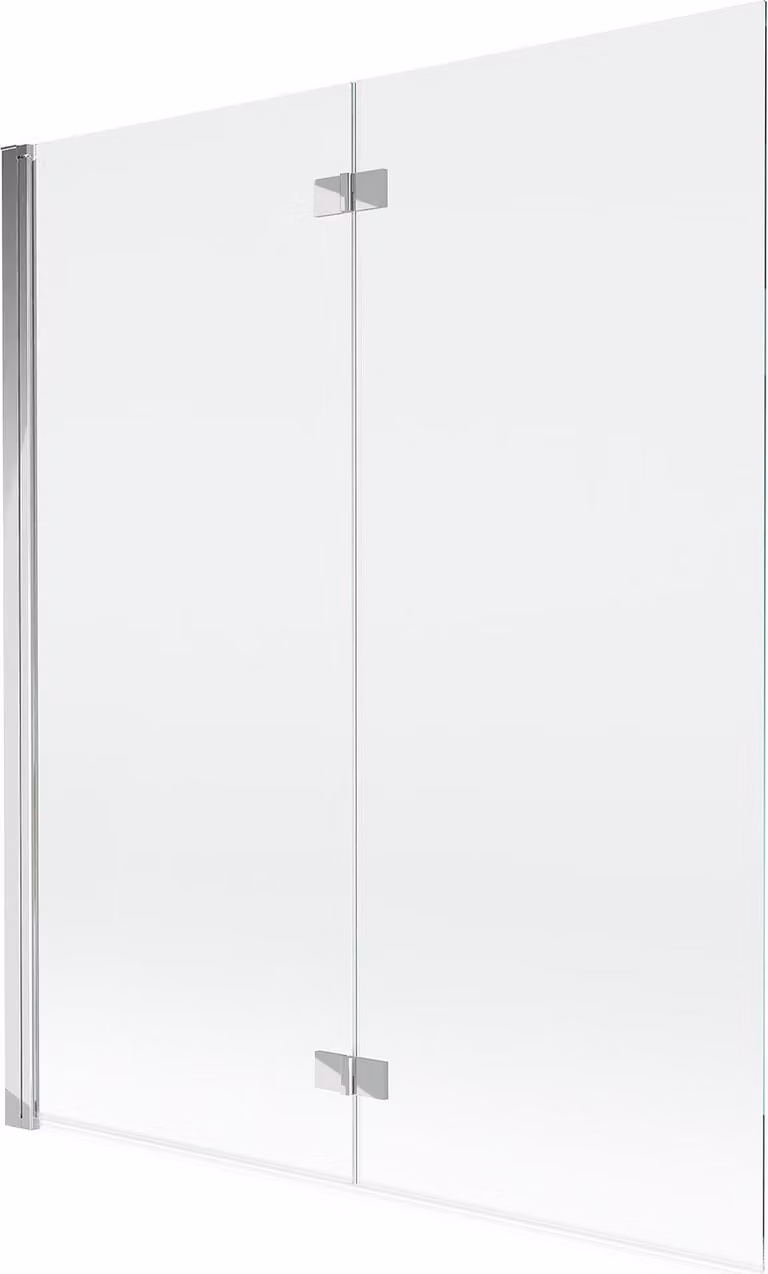 Mexen Mist paratia per vasca da bagno a 2 ante sinistra 140 x 150 cm, trasparente, cromo - 8A9-140-002-01-00-L