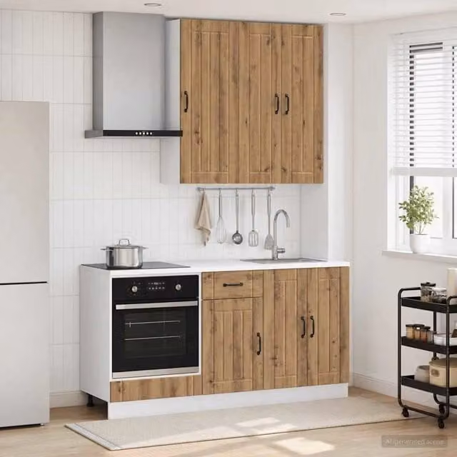 Unità Cucina LUCCA 5 pz Rovere Artigianale Legno ingegnerizzato 3438274