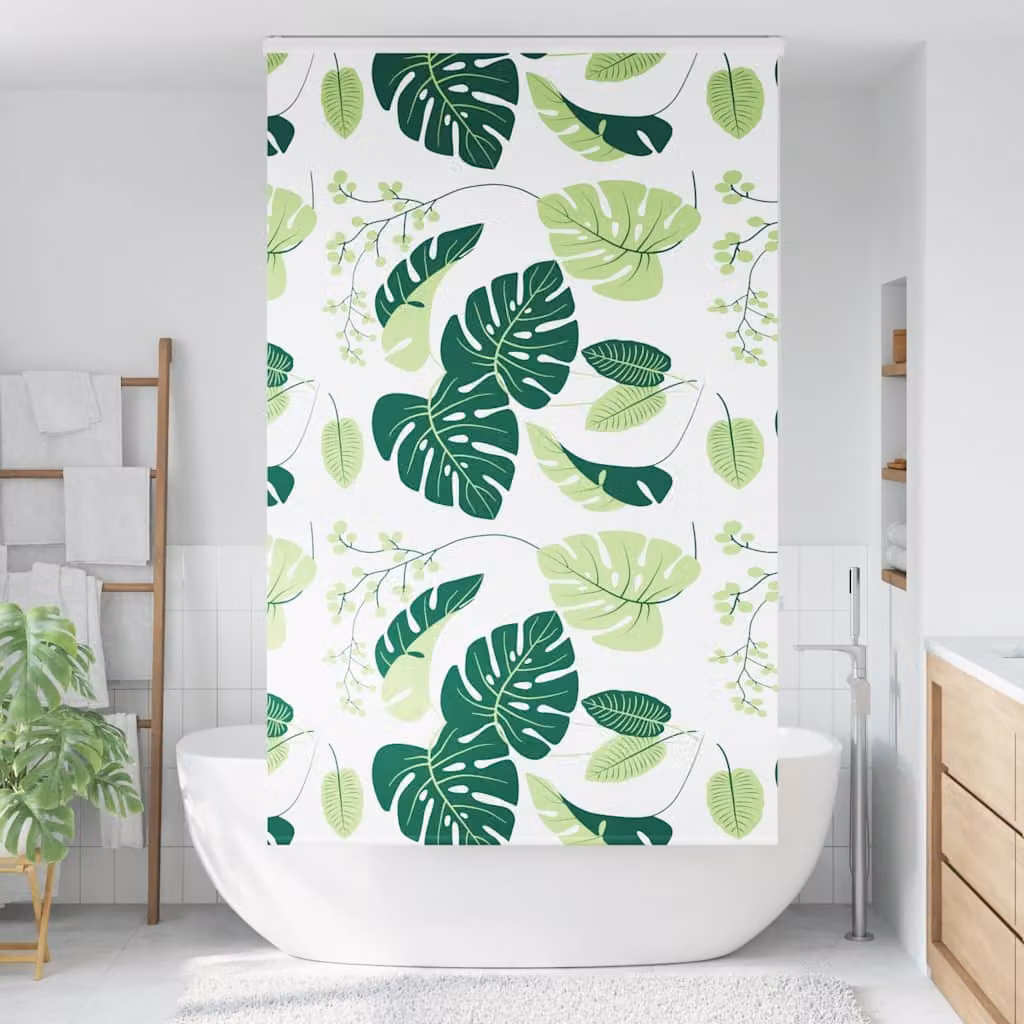 vidaXL Tenda a Rullo Doccia con Cassonetto 130x240cm Larghezza Tessuto
