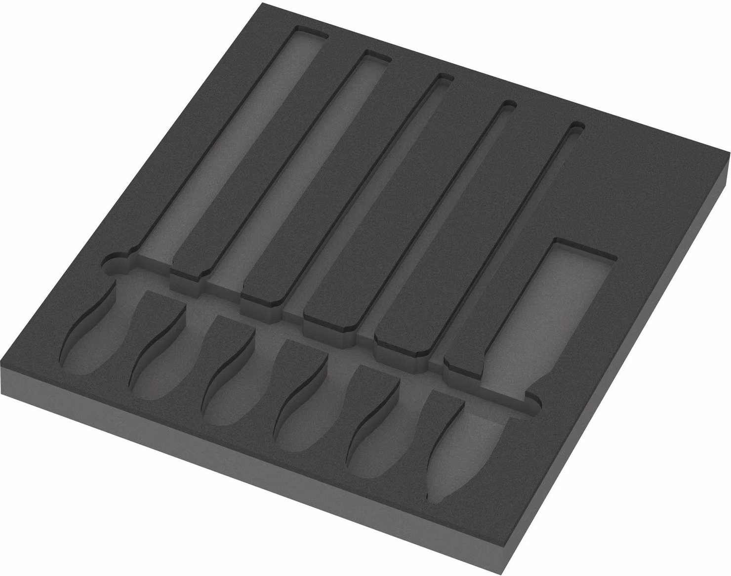 Wera 9883 inserto in schiuma PFERD set di lime 1, senza utensili, 344 x 30 x 392 mm