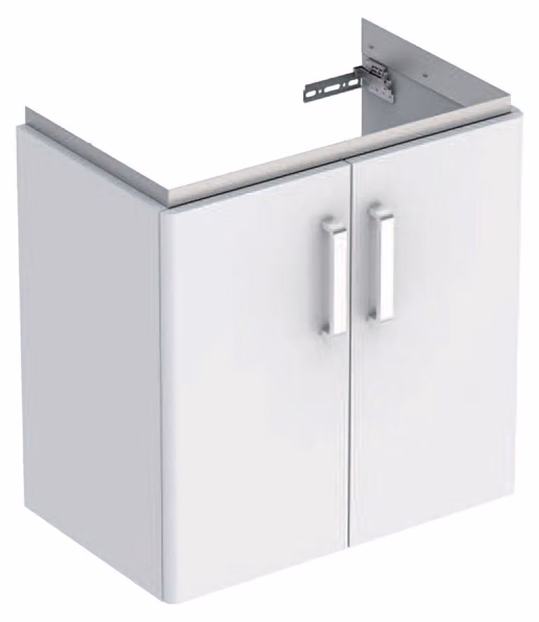Geberit Renova Compact meuble sous lavabo, avec deux portes, 59,7x60,3x36,7cm, blanc, 501.926.01.1, 501.926.01.1
